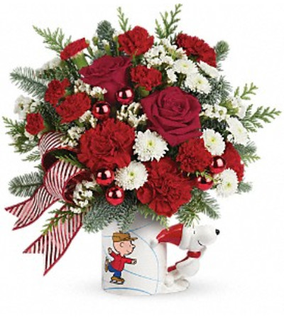 Peanuts Christmas Mug Bouquet Peanuts Christmas Mug Bouquet