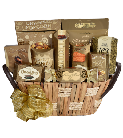 Golden Elegance Gift Basket Golden Elegance Gift Basket