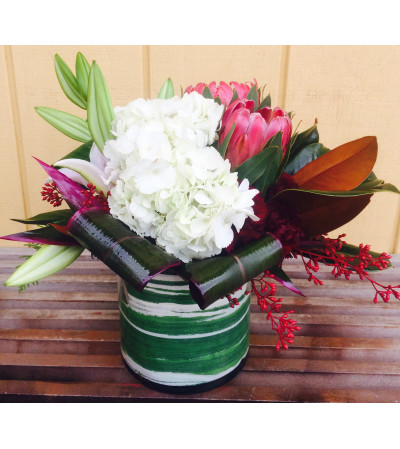 Hydrangeas and Proteas Bouquet Hydrangeas and Proteas Bouquet