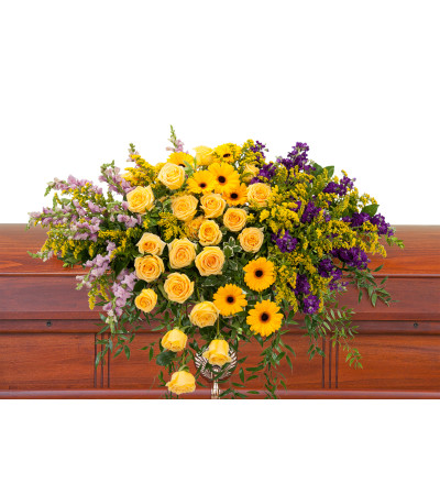 Vivid Memories Casket Spray Vivid Memories Casket Spray