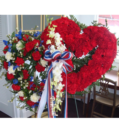Patriotic Double Heart Patriotic Double Heart