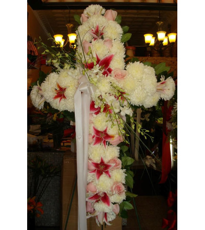Cross White and Pink Cross White and Pink