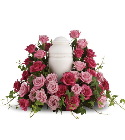 Bed of Roses Urn Floral Bed of Roses Urn Floral