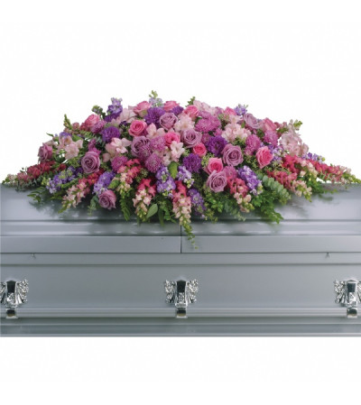 Lilac Tribute Casket Spray Lilac Tribute Casket Spray