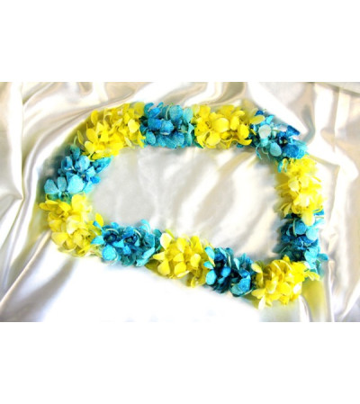 YELLOW AND BLUE LEI YELLOW AND BLUE LEI
