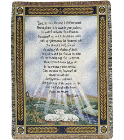 PSALM 23 MEMORIAL THROW PSALM 23 MEMORIAL THROW