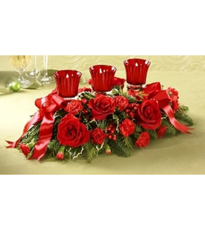 TRIPLE VOTIVE CENTERPIECE TRIPLE VOTIVE CENTERPIECE