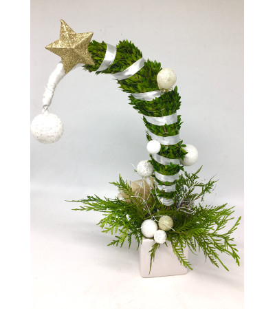 Grinch tree white and gold Grinch tree white and gold