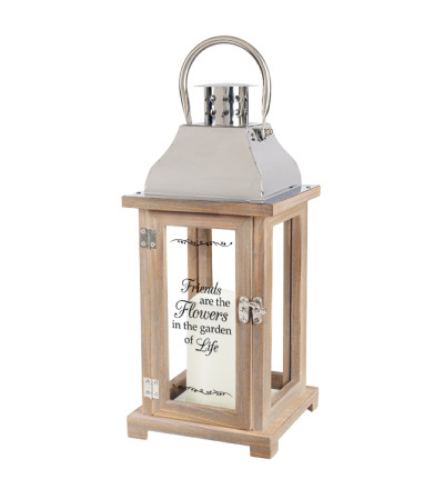 FRIENDS ARE THE FLOWERS IN THE GARDEN OF LIFE LANTERN FRIENDS ARE THE FLOWERS IN THE GARDEN OF LIFE LANTERN