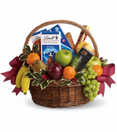 Fruits and Sweets Christmas Basket Fruits and Sweets Christmas Basket
