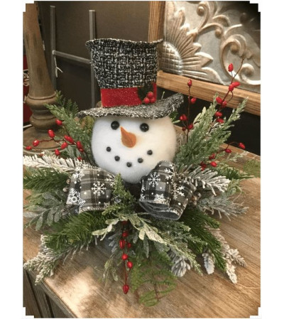 Snowman Head Arrangement Snowman Head Arrangement