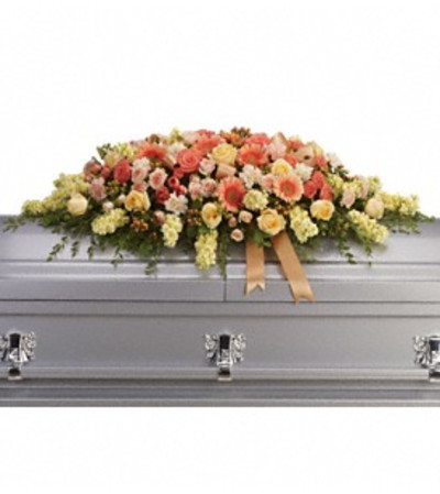 Warmest Remembrance Casket Spray - by Jennifer's Flowers Warmest Remembrance Casket Spray - by Jennifer's Flowers
