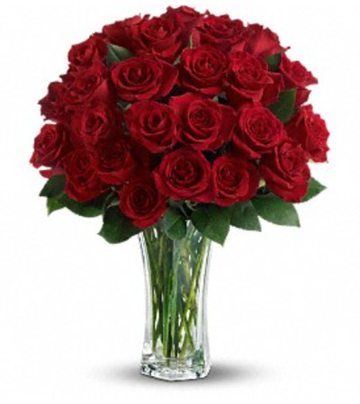 Love and Devotion - 24 Stemmed Red Roses Love and Devotion - 24 Stemmed Red Roses