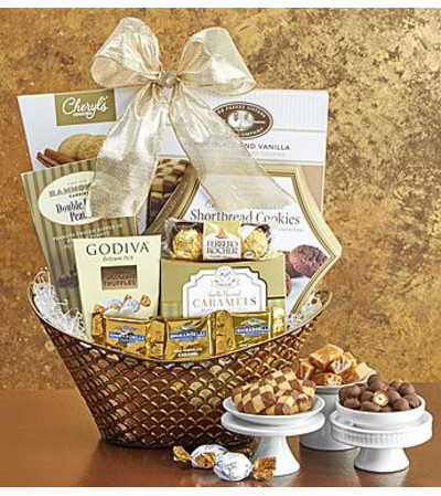 Gilded Splendor Gift Basket Gilded Splendor Gift Basket