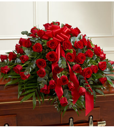 Red Rose Casket Spray Red Rose Casket Spray
