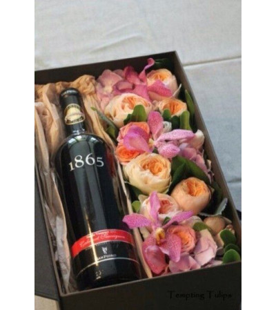 Box of Wine and Pastels Box of Wine and Pastels