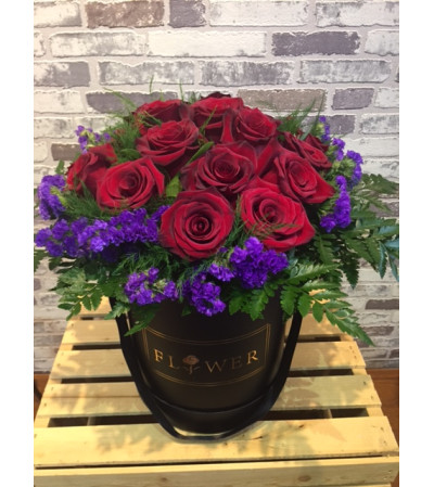 Flower box of roses Flower box of roses