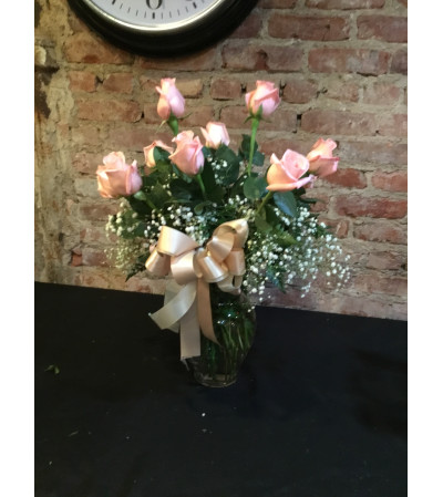 Peach roses Peach roses
