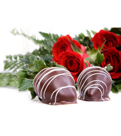 Cupids Combo w/ Choc. Strawberries Cupids Combo w/ Choc. Strawberries