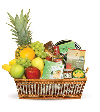 Custom Fruit and Treat basket Custom Fruit and Treat basket