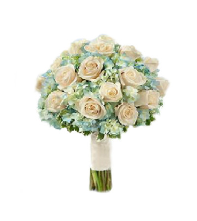 Blue White Bridal Bouquet Blue White Bridal Bouquet