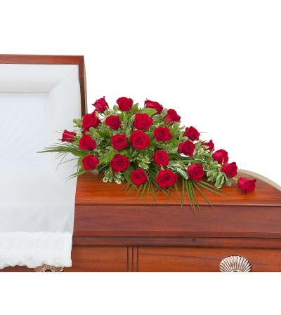 Simply Roses Standard Casket Spray Simply Roses Standard Casket Spray