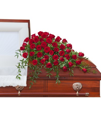 Simply Roses Supreme Casket Spray Simply Roses Supreme Casket Spray