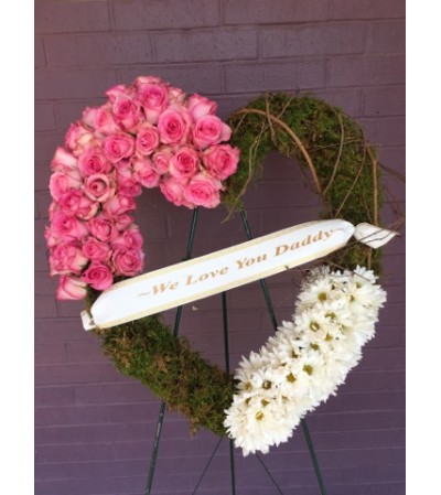 MOSSY PINK HEART MOSSY PINK HEART