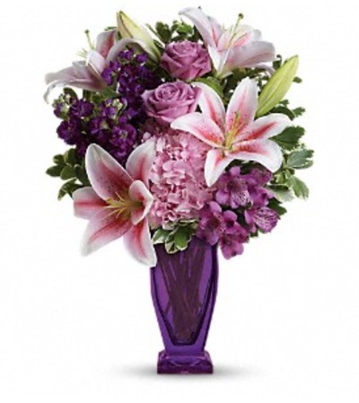 Teleflora's Blushing Violet Bouquet Teleflora's Blushing Violet Bouquet