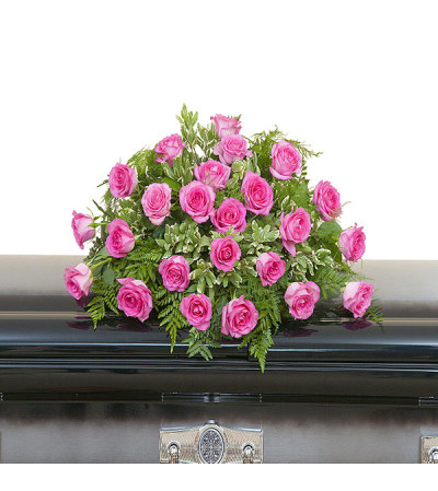 Pink Rose Casket Spray DW Pink Rose Casket Spray DW