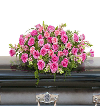 Peaceful Pink Casket Spray DW Peaceful Pink Casket Spray DW