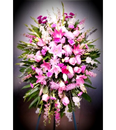 Pink Lily Tribute Spray Pink Lily Tribute Spray