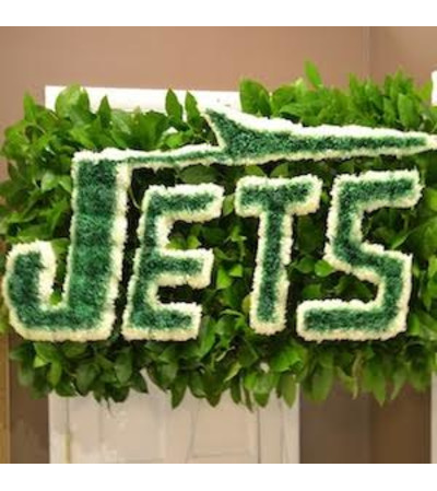 Funeral Custom NY Jets Logo Piece Funeral Custom NY Jets Logo Piece