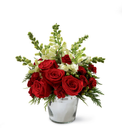 The FTD® Season's Sparkle™ Bouquet in a Silver Vase The FTD® Season's Sparkle™ Bouquet in a Silver Vase