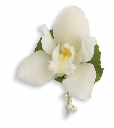 Shimmering Pearls Boutonniere Shimmering Pearls Boutonniere