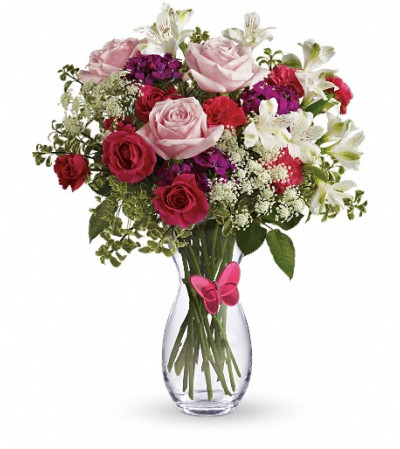 Pink Butterfly Bouquet by Teleflora Pink Butterfly Bouquet by Teleflora
