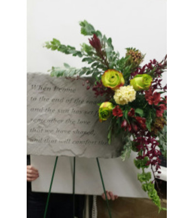 Garen Stone Funeral Spray Garen Stone Funeral Spray