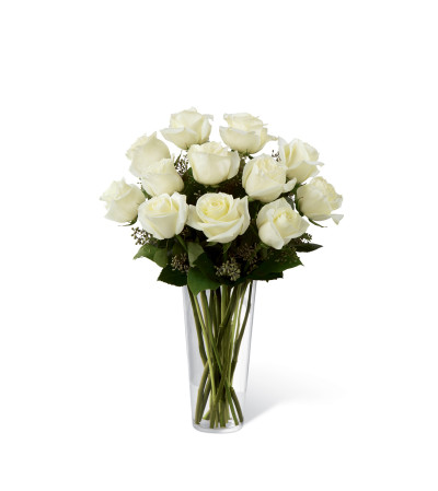 The FTD® White Rose Bouquet The FTD® White Rose Bouquet
