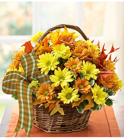 Fall Daisy Basket Fall Daisy Basket