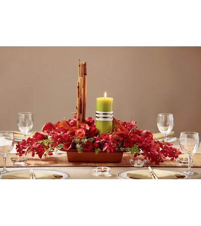 The FTD® Dramatic Garden™ Centerpiece The FTD® Dramatic Garden™ Centerpiece