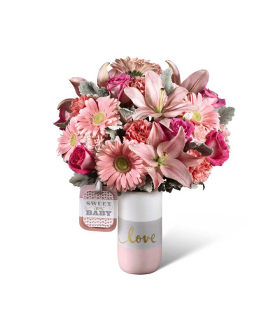 The FTD® Sweet Baby Girl™ Bouquet by Hallmark The FTD® Sweet Baby Girl™ Bouquet by Hallmark
