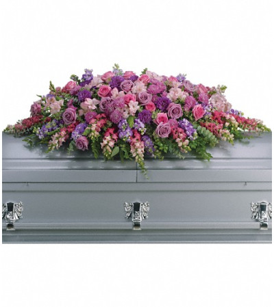 Lavender Tribute Casket Spray Lavender Tribute Casket Spray