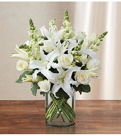 Classic All White Arrangement™ for Sympathy Classic All White Arrangement™ for Sympathy