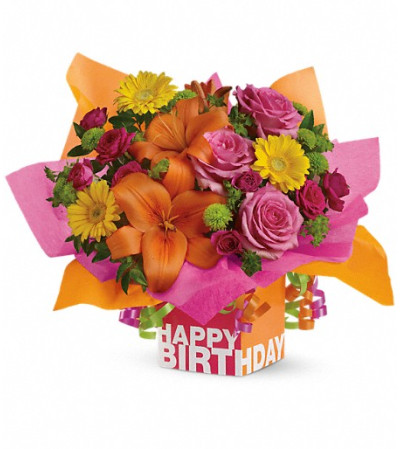 Teleflora's Rosy Birthday Present Teleflora's Rosy Birthday Present