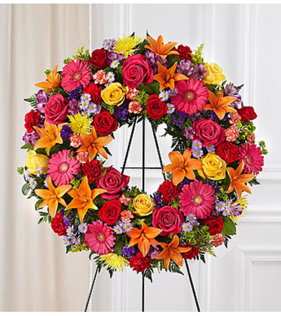 Serene Blessings Bright Standing Wreath Serene Blessings Bright Standing Wreath