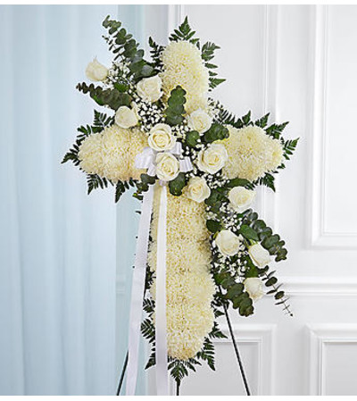 Peace and Prayers™ Standing Cross - White Peace and Prayers™ Standing Cross - White