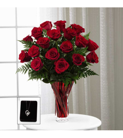 The FTD® In Love with Red Roses™ Pendant The FTD® In Love with Red Roses™ Pendant