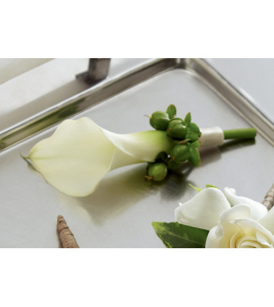 The FTD® White Calla Boutonniere The FTD® White Calla Boutonniere