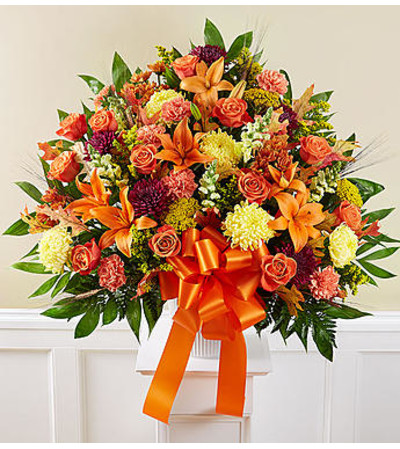 Standing Mixed Basket in Fall Colors Standing Mixed Basket in Fall Colors