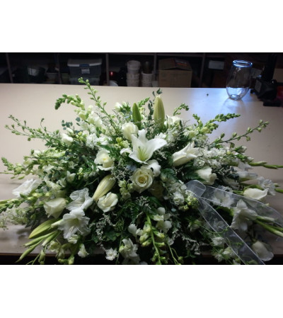 Classic White Casket Piece Classic White Casket Piece